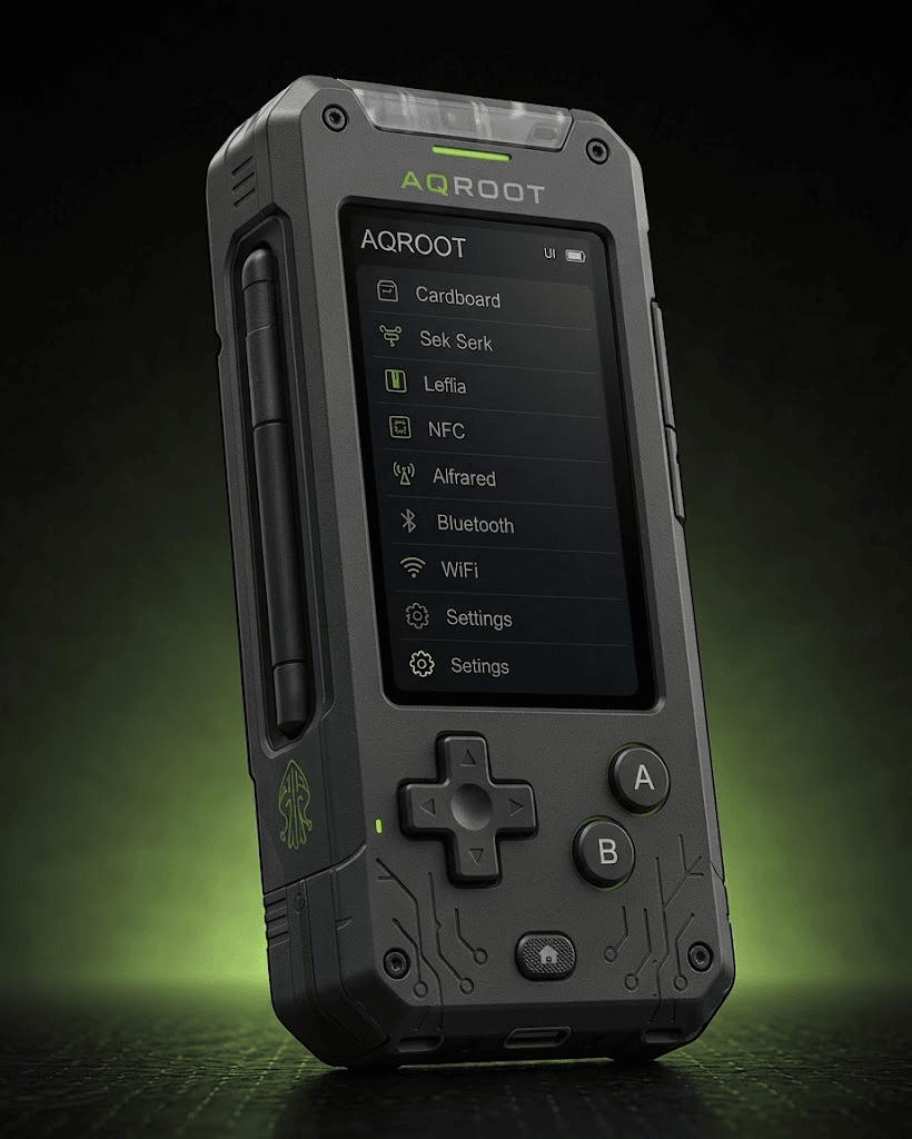 AQROOT rugged handheld concept render